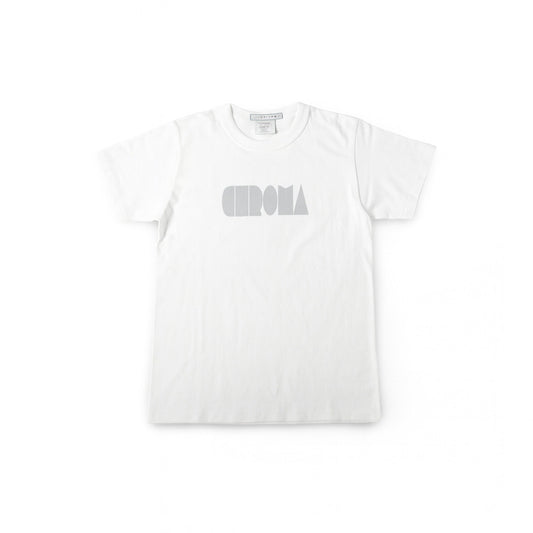 Chroma White Logo Tee(Grey)