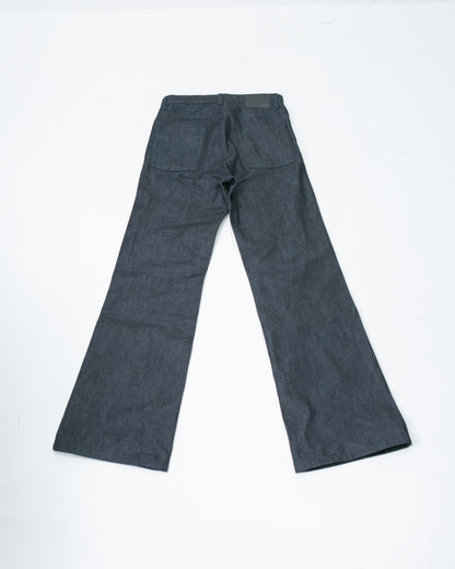 New Slant Cut Denim Pants Indigo
