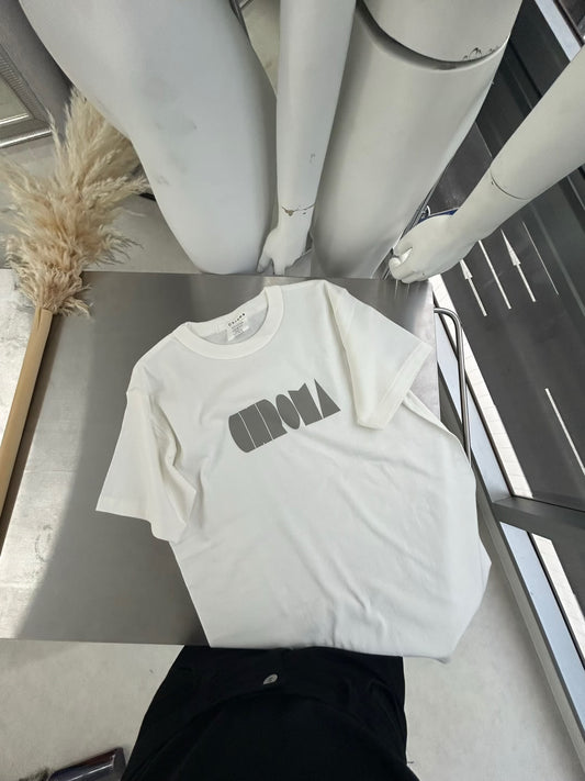 Chroma White Logo Tee(Grey)