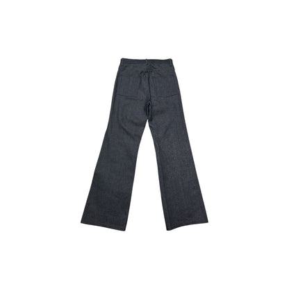Slant Cut Denim Pants Indigo