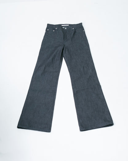 New Slant Cut Denim Pants Indigo